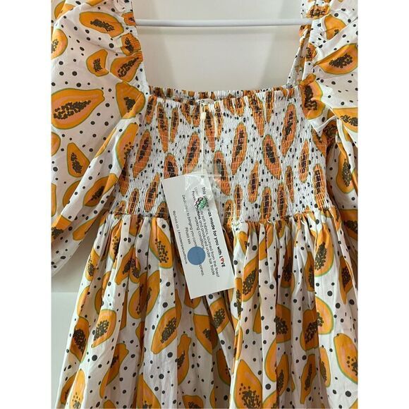 New PitUSA petite papaya printed babydoll dress - Picture 6 of 8